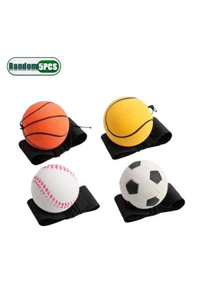 choice2 Random-5PCS 1-20PCS Reaction Training Bouncy Ball Set with Wrist Stra...
