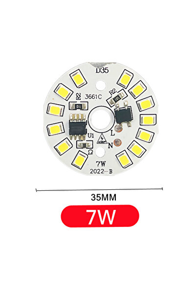 Choice أبيض بارد 220 فولت 7 واط - 10 قطع PwwQmm 10 قطع/مجموعة شريحة LED 15 وا...