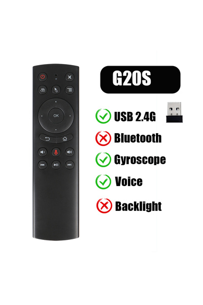 Choice جهاز التحكم عن بعد الصوتي G20S MRSVI G20S Pro 2.4G اللاسلكي بتقنية الب...