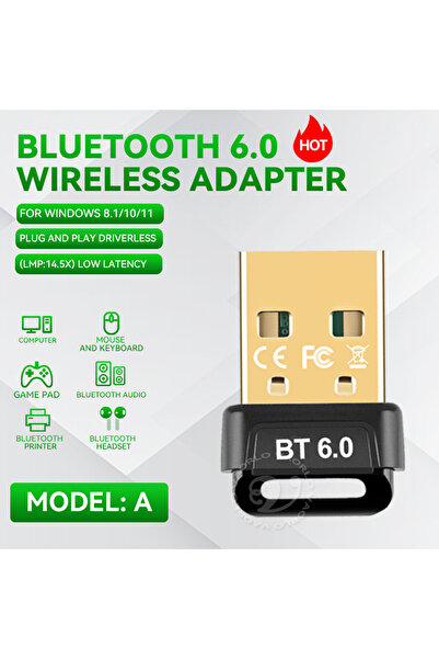 Choice4 NEW-BT6.0 Model A USB Bluetooth 6.0 Adapter Bluetooth 5.4 Dongle for ...