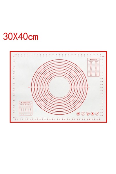Choice1 red 40x30cm Oversize 80/70/60cm Silicone Baking Mat Pastry Rolling Kn...