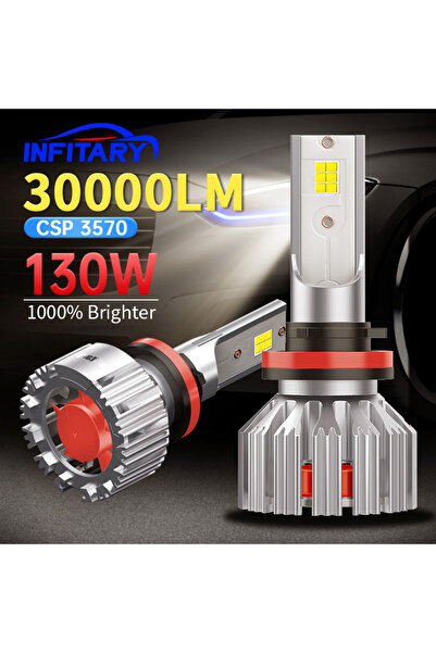 Choice15 H4/9003/HB2 Hi/Lo Black Shell Upgraded Infitary H7 H4 LED Car Headli...