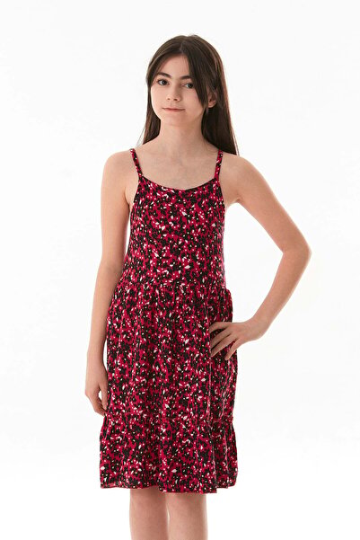 Fulla Moda Floral Strap Girl's Dress