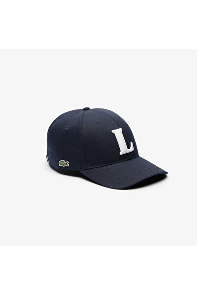 Lacoste Unisex Baskılı Lacivert Şapka