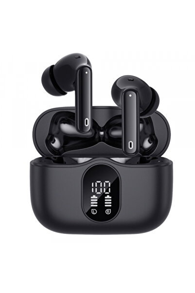 Techsuit Căști handsfree Bluetooth CW3 WaveBeat 100, TWS, ANC, Negru