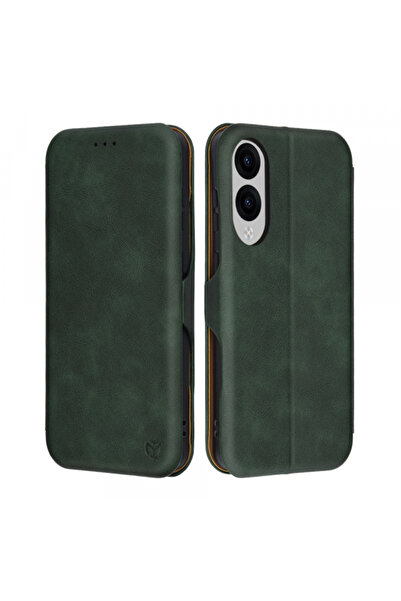 Samsung Husa pentru Galaxy S25 Edge S937, Techsuit, Safe Wallet Plus, Verde