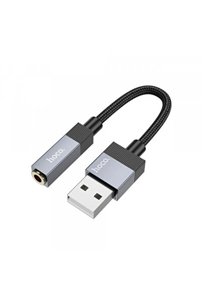 Hoco Adaptor audio USB-A - 3.5mm UPA32D, Negru