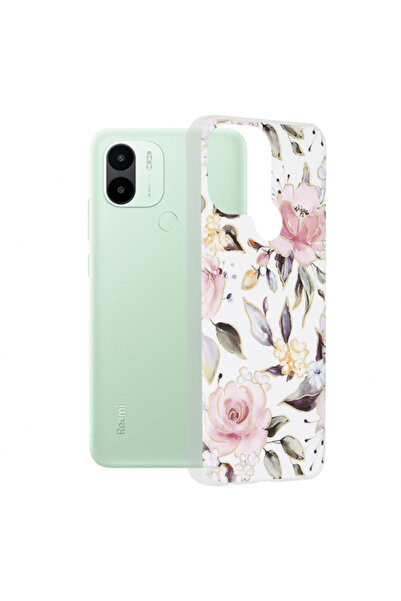 Xiaomi Husa pentru Redmi A2+ / A1+, Techsuit, Marble, Alba