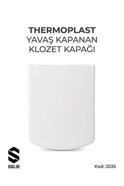 Genel Markalar Kare PP Yavaş Kapanan Klozet Kapağı