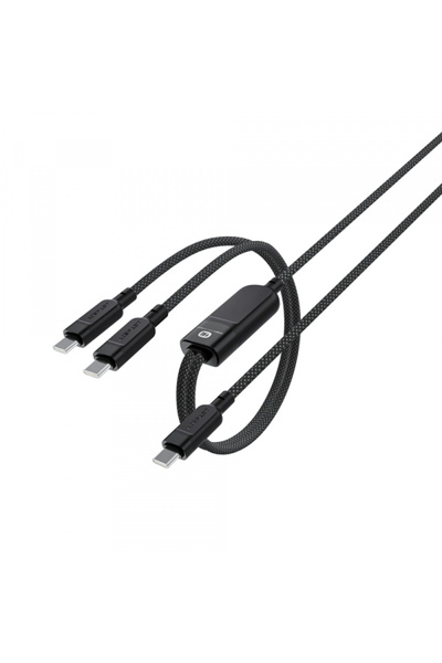 Acefast Cablu Date si Incarcare USB-C - 2 x USB-C C5-11, 100W, 1.2m, Negru