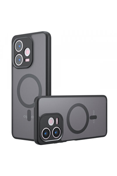 OPPO Husa MagSafe pentru A5 Pro 4G / A5 Pro, Techsuit, PureFrost, Neagra