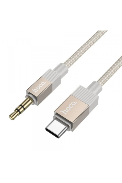 Hoco Cablu Audio USB-C - 3.5mm UPA32B, 1m, Auriu