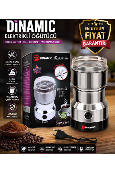 SUPER JVS 4 Bıçaklı Öğütücü Elektrikli Paslanmaz Çelik Mini Kahve ve Baharat ...