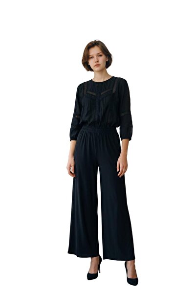 Generic Wide Leg Chiffon Palazzo Pants with Elastic Waistband, Flowy Design &...