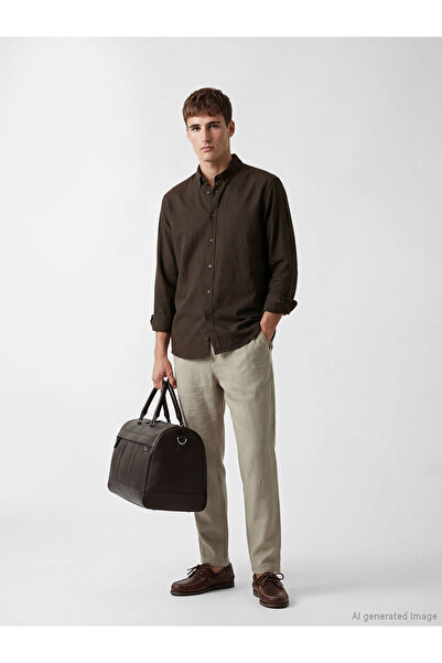 LC Waikiki Nevavm Regular Fit Linen Look Men's Trousers with a Difference