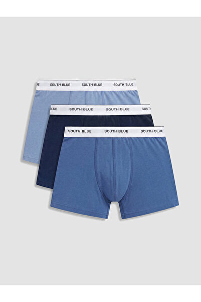 LC Waikiki NEVAVM Boxeri flexibili din bumbac pentru bărbați, pachet de 3
