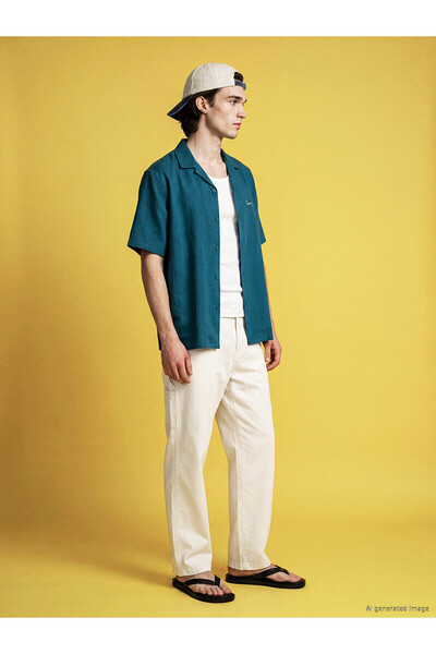 LC Waikiki Xside Ecru Regular Fit Poplin Men's Trousers