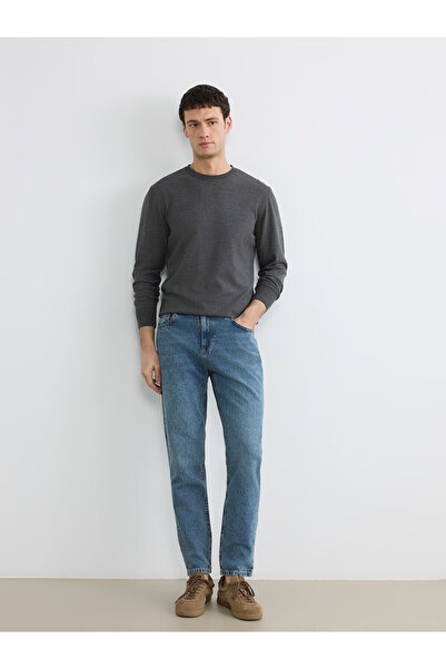 LC Waikiki Nevavm Lcw Jeans with Difference in Color, Indigo Denim, Straight ...