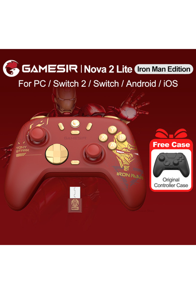 Choice Iron Man Edition GameSir Nova 2 Lite Iron Man Edition PC Gamepad Wirel...