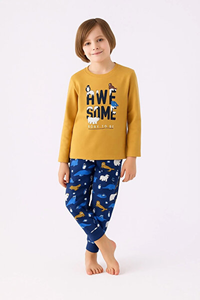 HAUSEkids 2-8 Years Awe Some Boy's Suit-Mustard