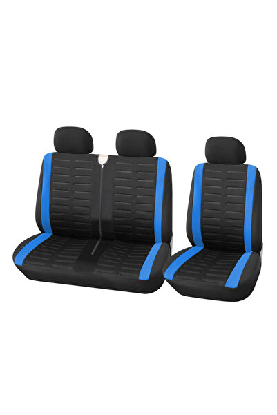 Choice BLUE 1+2 Red Seat Covers Car Seat Cover for Transporter For Renault Ma...