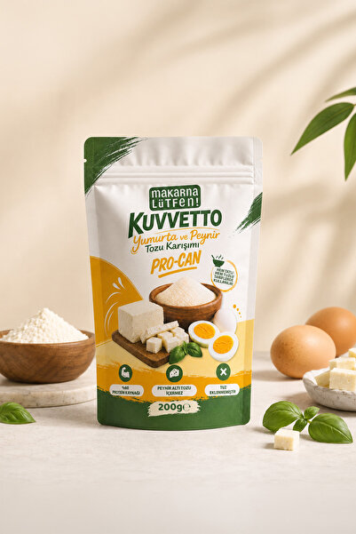 Makarna Lütfen Kuvvetto Procan Yumurta ve Peynir Tozu Karışımı (200 gram)