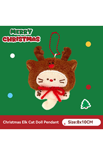Choice Plush C 1/8 Pcs Christmas Plush Pendant Versatile Bag Keychain Decorat...