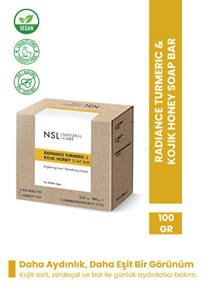 NSL NATURAL CARE Radiance Turmeric & Kojic Honey Bar (Solid Soap)