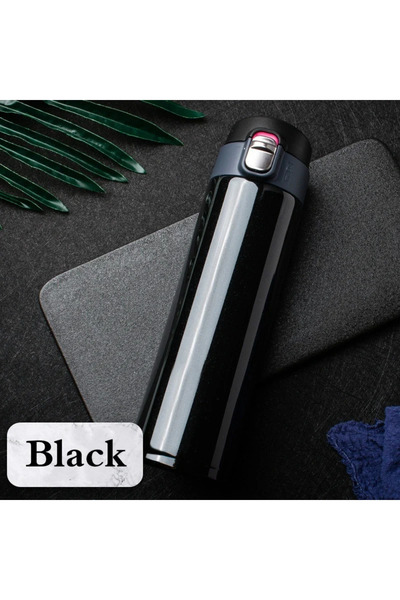 Choice 500ml black 500ML Stainless Steel Bouncing Cover Vacuum Flask Thermos ...