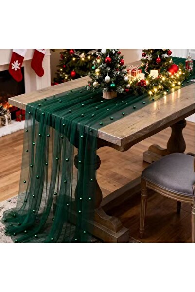 Choice1 Green 80x200cm 80x200cm Pearl Gauze Decorative Table Flag Beaded Net ...