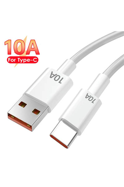 Choice 1.5m White 10A USB Type C Cable 120W Super Fast Charging Data Cord For...