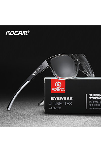 Choice BOX and CASE C5 Photochromic KDEAM New Polarized Men's Sunglasses Squa...