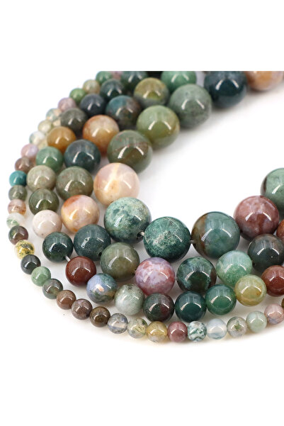 Choice11 8mm (44-47 pcs) India Agate Natural Stone Beads Blue Tiger Eye Cryst...