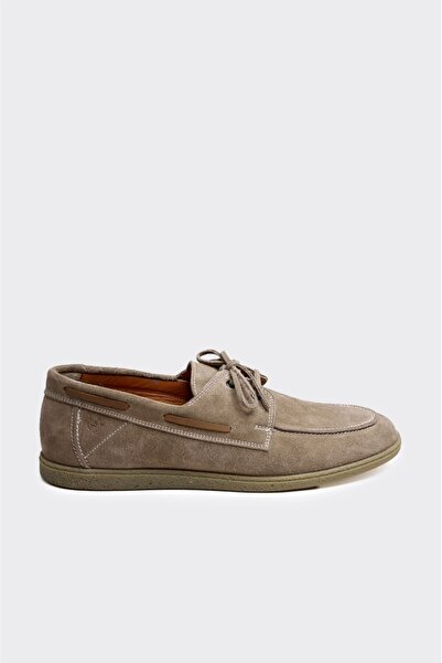 derinet Hakiki Deri Bağcıklı Erkek Loafer Ayakkabı