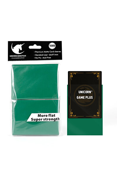 Choice3 Green 100pcs Matte Card Sleeves for TCG MTG 66x91mm Standard Size Sle...