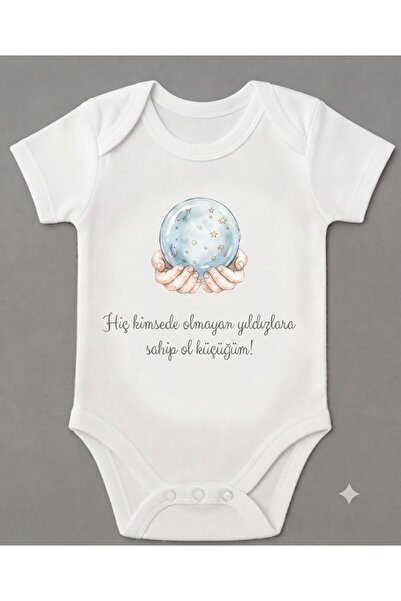EYDUBABY بدلة أطفال مطبوعة بأكمام قصيرة من Little Prince بأزرار كبس