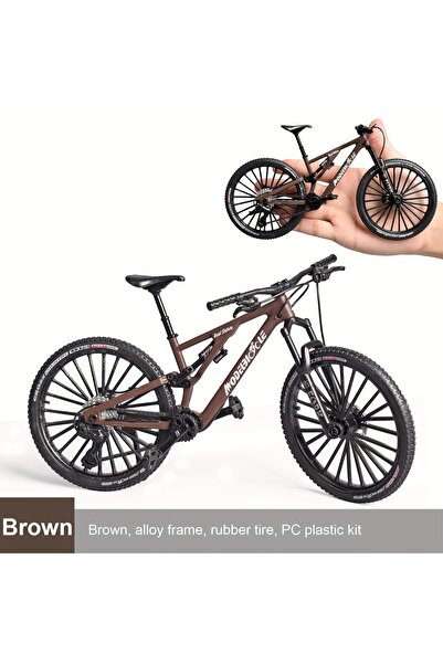 Choice brown Vintage Metal Mountain Bike Model Desktop Mini Alloy Classic Bic...