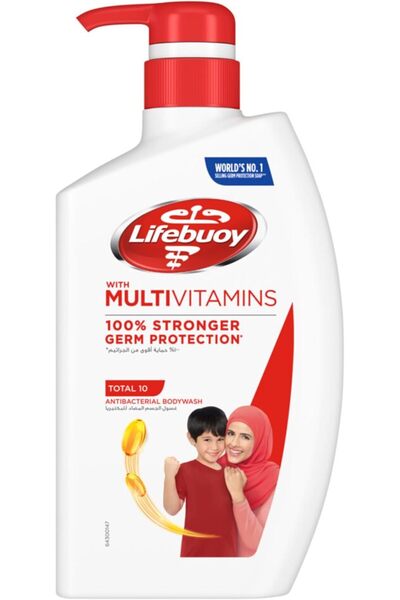 Lifebuoy غسول الجسم المضاد للبكتيريا من لايف بوي، توتال 10، لحماية أقوى بنسبة...