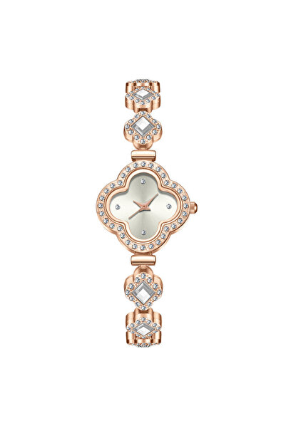 Choice white Clover Bracelet Watch with Quartz and Diamond Inlay, Fashionable...