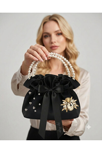 pegu baby collection ΜΑΥΡΗ ΒΑΜΒΑΚΙΝΗ ΣΑΤΕΝ ΤΣΑΝΤΑ, ΔΙΠΛΗΣ ΣΕΙΡΑΣ ΜΕ ΔΙΑΚΟΣΜΗΣ...