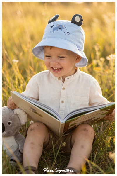 PIECE SIGNATURE 100% Cotton, "Cute Koala" Themed Hat Designed for "Little Adv...