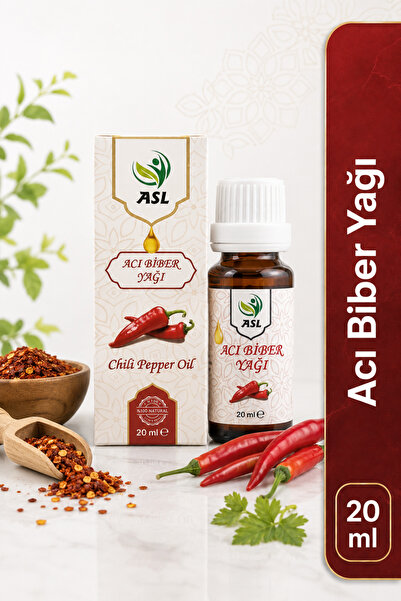 ASL زيت الفلفل الحار الطبيعي النقي 100% 20 مل - زيت تدليك العضلات والمفاصل ال...