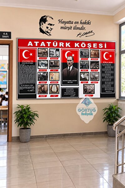 Göktuğ Hediyelik Atatürk Köşesi İstiklal Marşı Gençliğe Hitabe Okul Kreş Vini...