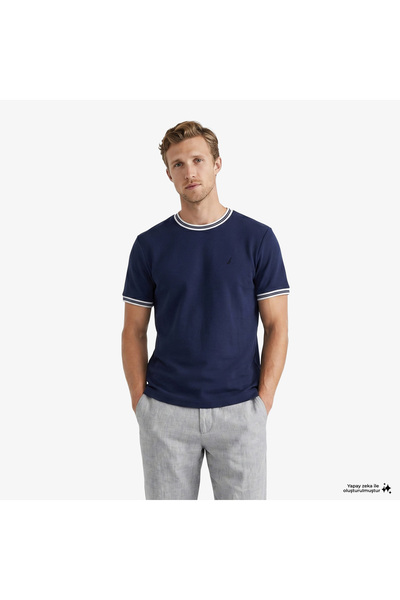 Nautica Erkek Lacivert Regular Fit T-Shirt