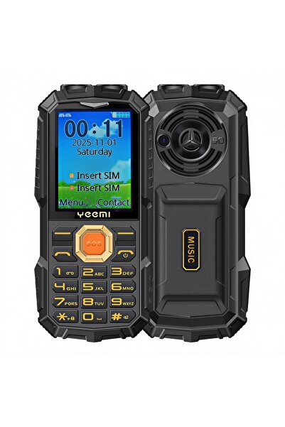 choice2 Standard black YEEMI Q5 4G Button Phone 2.4inches Dual SIM Card HD Ca...