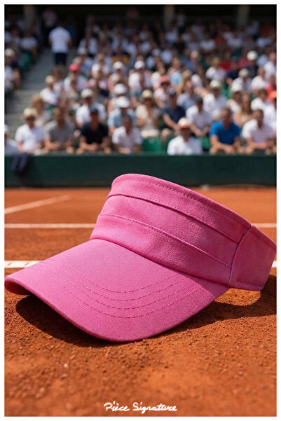 PIECE SIGNATURE 100% Cotton , Adjustable, Visor Sun Hat (Unisex)