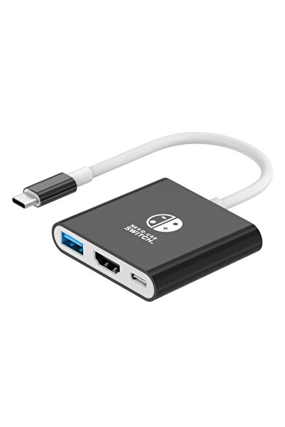 Choice محول HDMI أسود وأبيض بدقة 4K، محطة إرساء للتلفزيون لنينتندو سويتش OLED...