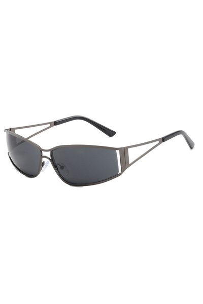 Choice black Y2k Sunglasses Women Men Oversized Brand Designer Gradient Goggl...
