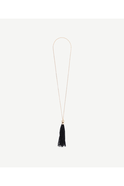 Yargıcı Tassel Detailed Long Chain Necklace