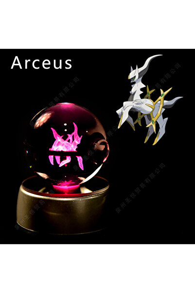 Choice 13 Arceus Pokemon Crystal Ball 3D Pikachu Gengar Mewtwo Night Light La...